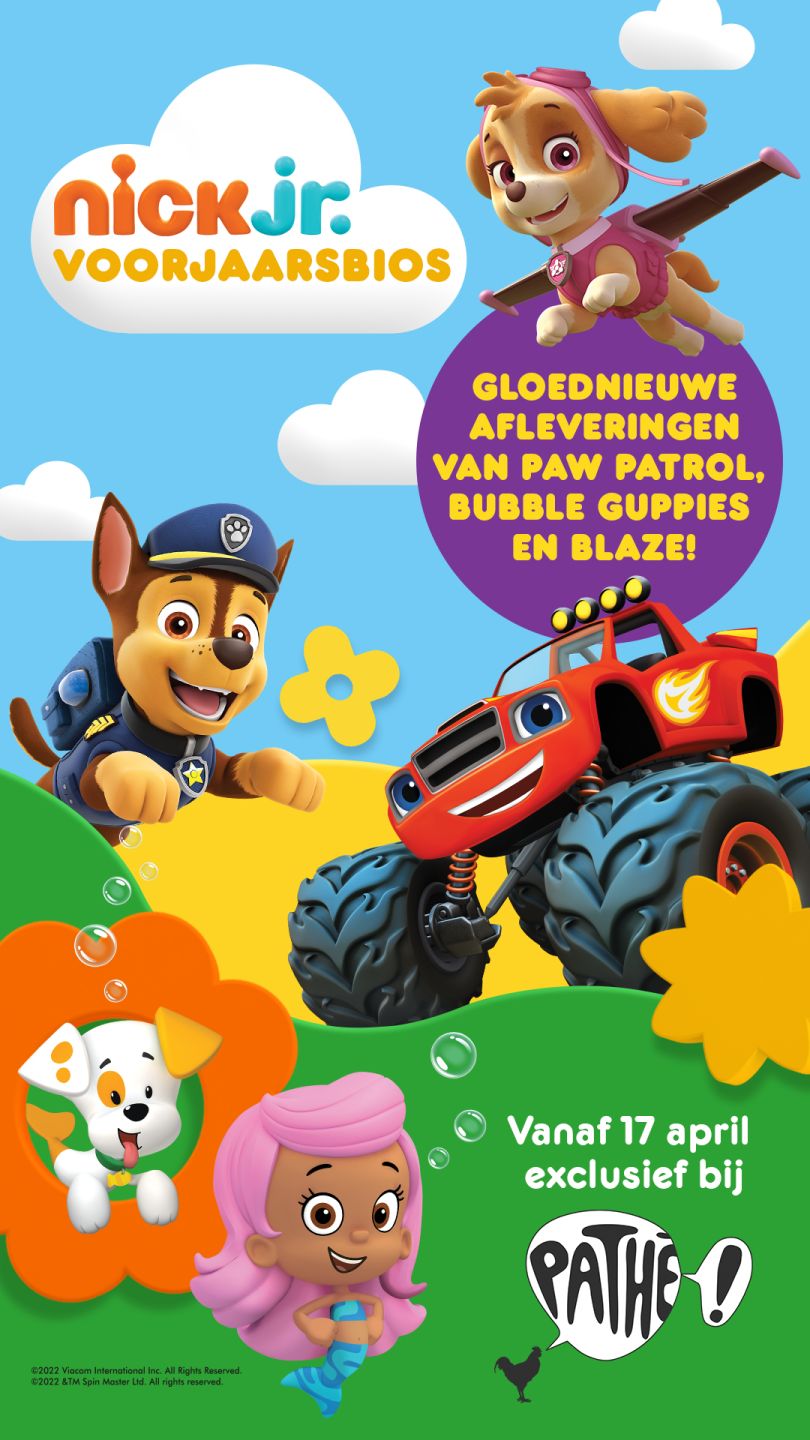 Nick jr. voorjaarsbios met PAW Patrol Nick jr. voorjaarsbios met PAW Patrol