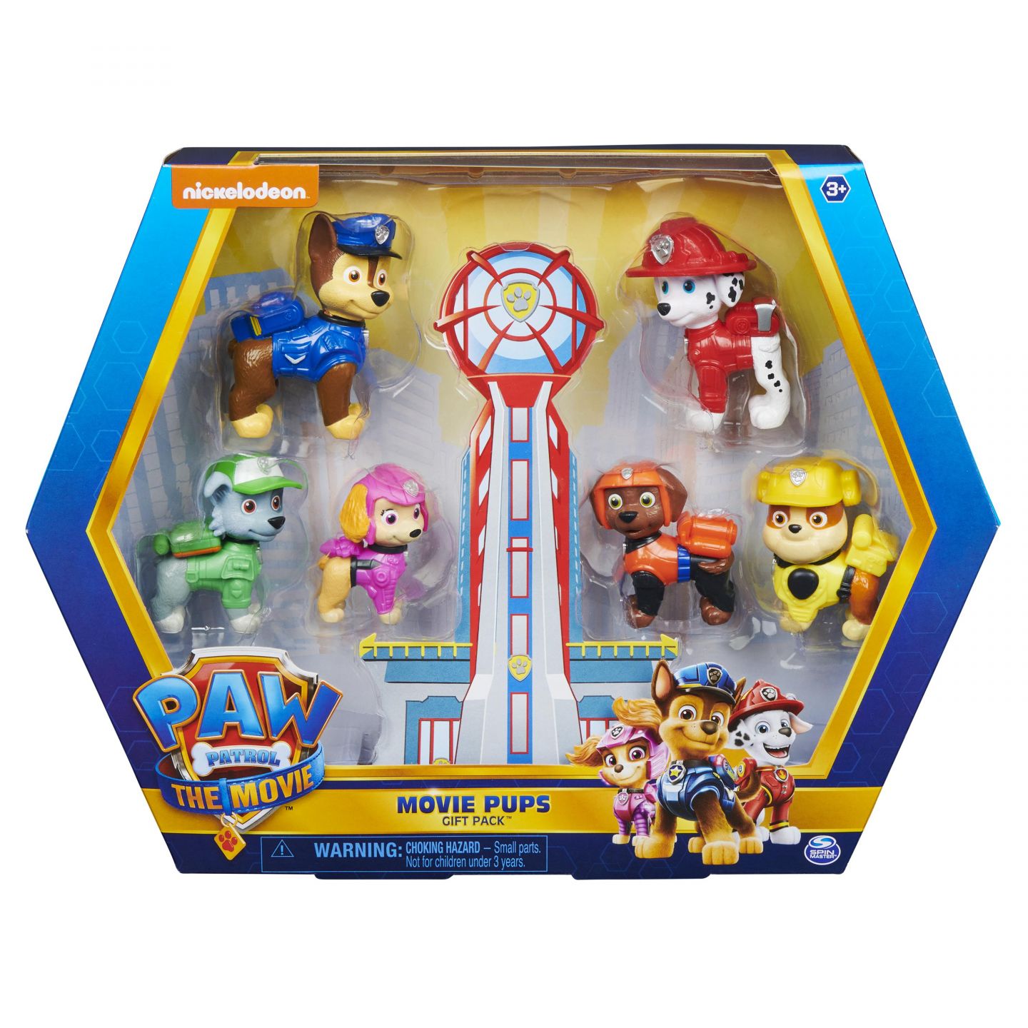 PAW Patrol De Film, Pups Cadeauset met 6 verzamelfiguren PAW Patrol De Film, Pups Cadeauset met 6 verzamelfiguren