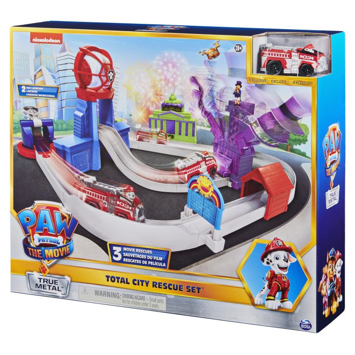 Kado tip feestdagen: de PAW Patrol True Metal Red Avonturenstad Racebaan Speelset Kado tip feestdagen: de PAW Patrol True Metal Red Avonturenstad Racebaan Speelset
