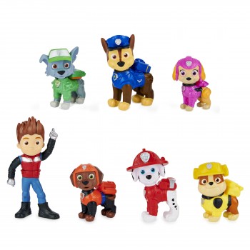 PAW Patrol De Film, Pups Cadeauset met 6 verzamelfiguren PAW Patrol De Film, Pups Cadeauset met 6 verzamelfiguren