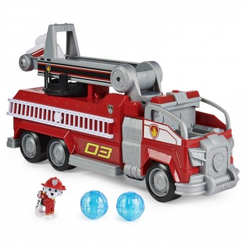 PAW Patrol De Film - Marshall Transformerende Brandweerwagen met uitschuifbare ladder - licht en geluid en verzamelfiguur PAW Patrol De Film - Marshall Transformerende Brandweerwagen met uitschuifbare ladder - licht en geluid en verzamelfiguur