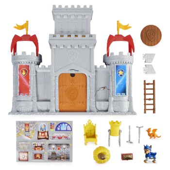 PAW Patrol Rescue Knights - Transformerend Kasteel - 11-delige speelset met actiefiguren van Chase en minidraak Draco PAW Patrol Rescue Knights - Transformerend Kasteel - 11-delige speelset met actiefiguren van Chase en minidraak Draco