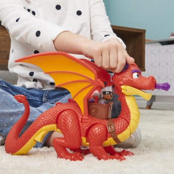 PAW Patrol Rescue Knights - Draak Sparks met supervleugels en pup Claw - Speelset PAW Patrol Rescue Knights - Draak Sparks met supervleugels en pup Claw - Speelset