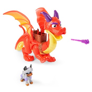 PAW Patrol Rescue Knights - Draak Sparks met supervleugels en pup Claw - Speelset PAW Patrol Rescue Knights - Draak Sparks met supervleugels en pup Claw - Speelset