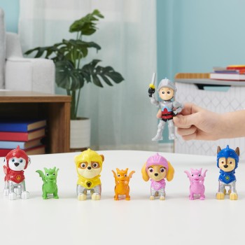 PAW Patrol Rescue Knights - Ryder & Pups Cadeauset met 8 actiefiguren PAW Patrol Rescue Knights - Ryder & Pups Cadeauset met 8 actiefiguren