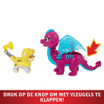 PAW Patrol Rescue Knights - Actiefigurenset met Chase en Draak Draco PAW Patrol Rescue Knights - Actiefigurenset met Chase en Draak Draco