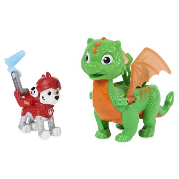 PAW Patrol Rescue Knights - Actiefigurenset met Chase en Draak Draco PAW Patrol Rescue Knights - Actiefigurenset met Chase en Draak Draco