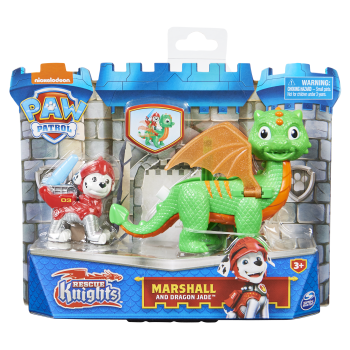 PAW Patrol Rescue Knights - Actiefigurenset met Chase en Draak Draco PAW Patrol Rescue Knights - Actiefigurenset met Chase en Draak Draco