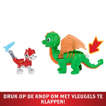 PAW Patrol Rescue Knights - Actiefigurenset met Chase en Draak Draco PAW Patrol Rescue Knights - Actiefigurenset met Chase en Draak Draco