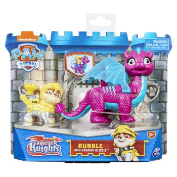 PAW Patrol Rescue Knights - Actiefigurenset met Chase en Draak Draco PAW Patrol Rescue Knights - Actiefigurenset met Chase en Draak Draco