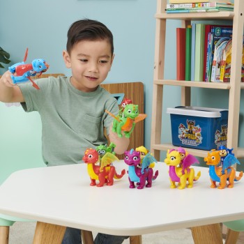 PAW Patrol Rescue Knights - Actiefigurenset met Chase en Draak Draco PAW Patrol Rescue Knights - Actiefigurenset met Chase en Draak Draco