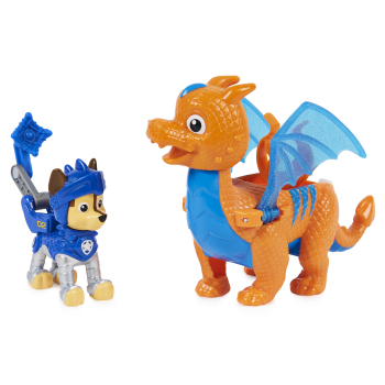 PAW Patrol Rescue Knights - Actiefigurenset met Chase en Draak Draco PAW Patrol Rescue Knights - Actiefigurenset met Chase en Draak Draco