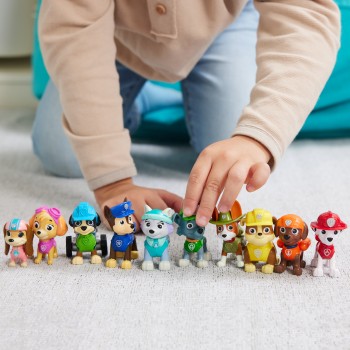 PAW Patrol 10e verjaardag - Alle poten aan dek-cadeauset met 10 PAW Patrol-speelfiguren PAW Patrol 10e verjaardag - Alle poten aan dek-cadeauset met 10 PAW Patrol-speelfiguren