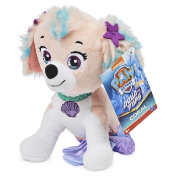 PAW Patrol Aqua Pups, Dierenknuffel van 20 cm, stijlen kunnen variëren PAW Patrol Aqua Pups, Dierenknuffel van 20 cm, stijlen kunnen variëren